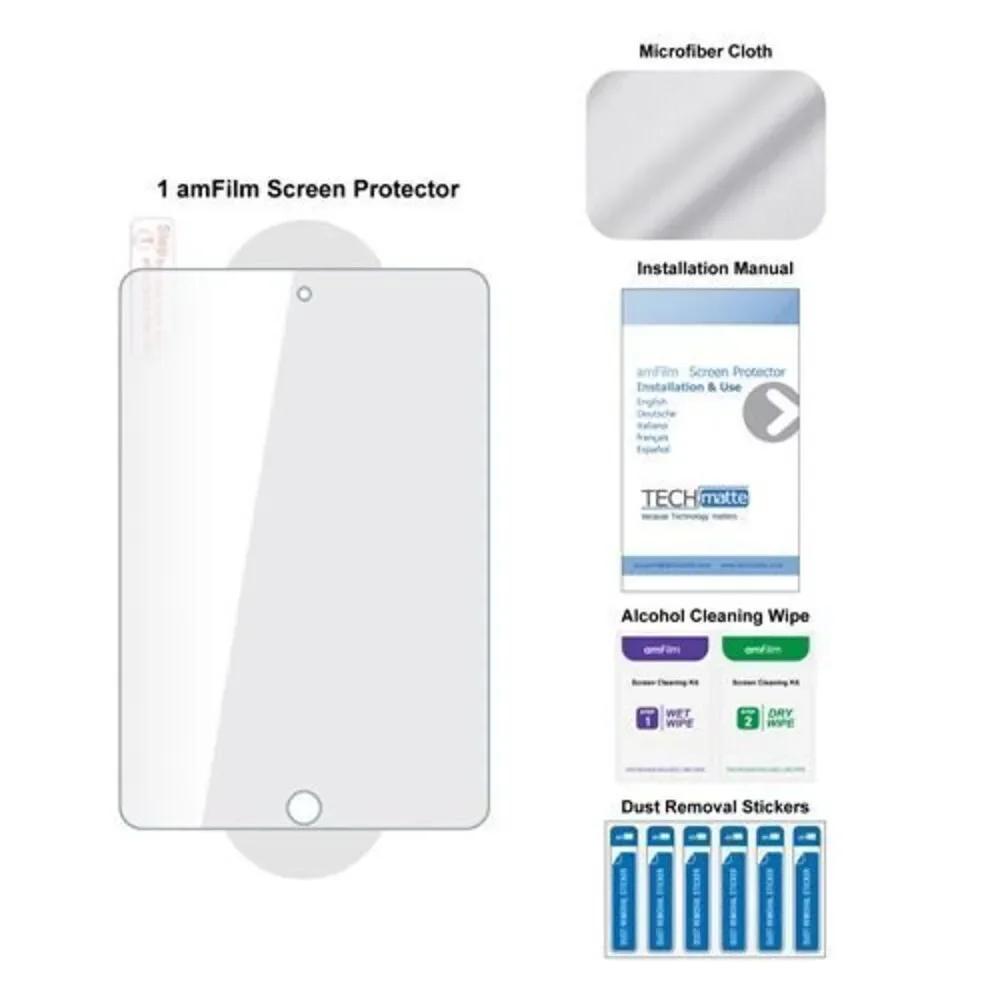 Brand New amFilm iPad Mini 4 Screen Protector Tempered Glass